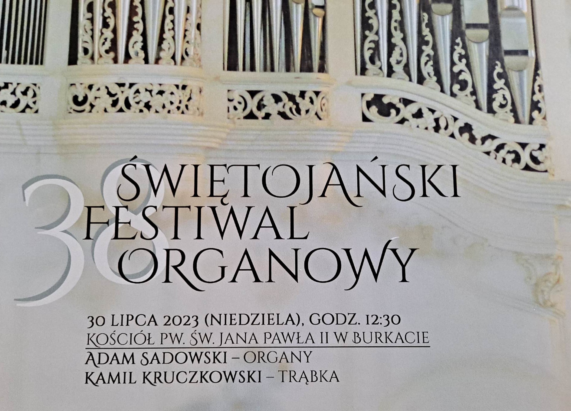 You are currently viewing 38 Świętojański Festiwal Organowy – Burkat 30 lipca 2023