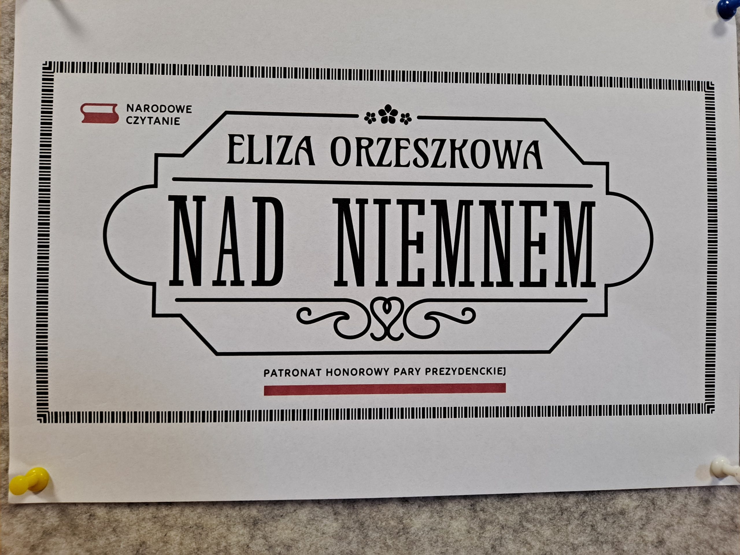 You are currently viewing Narodowe Czytanie Eliza Orzeszkowa “Nad Niemnem” – 11 września 2023