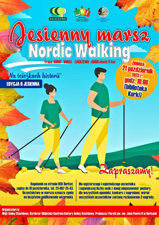 Jesienny marsz Nordic Walking – 21 października 2023