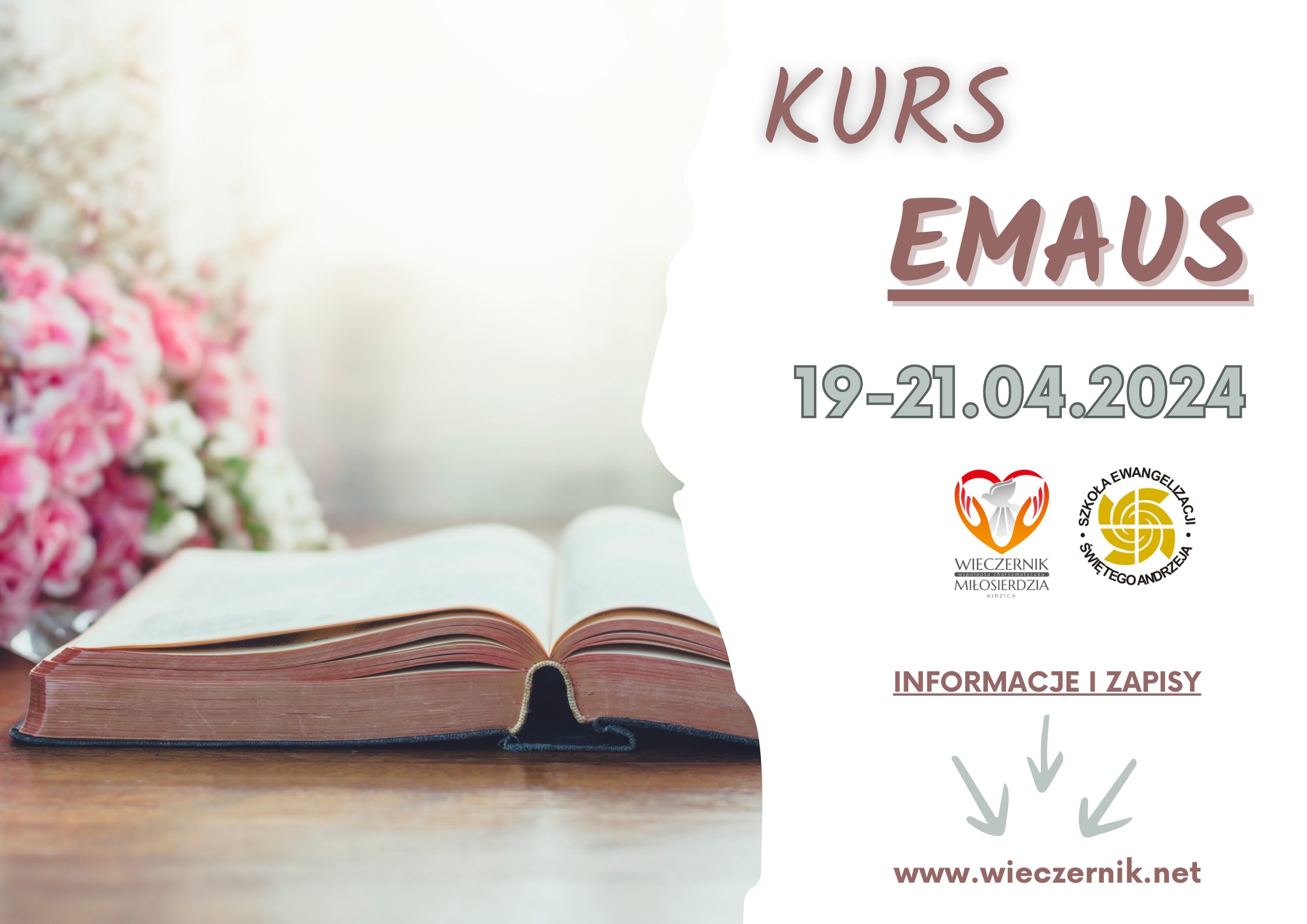 You are currently viewing Kurs Emaus – 19 – 21 kwietnia 2024