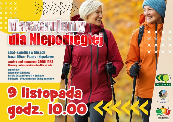 You are currently viewing Jesienny Marsz Nordic Walking dla Niepodległej – 9 listopada 2024