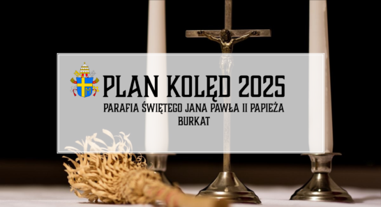 Plan kolęd w naszej Parafii