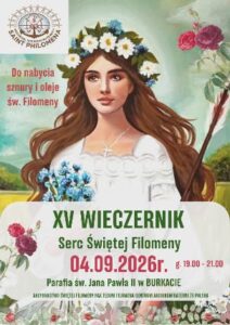 Read more about the article Wieczernik Serc Świętej Filomeny w naszej Parafii – 04 września 2026