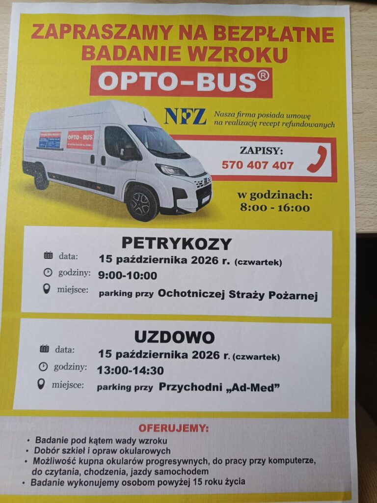 Bezpłatne badanie wzroku – 15 października 2026